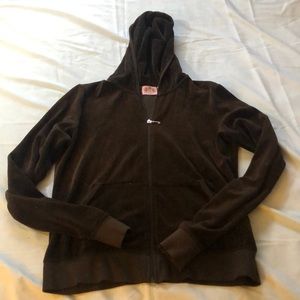 Dark Brown Juicy Couture Zip Hoodie